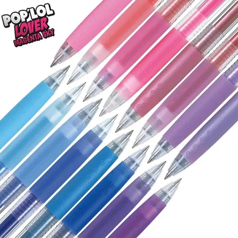 SET 16 LAPICES TINTA GEL POP LOL 0.7MM MAGENTA SKY PILOT - 2