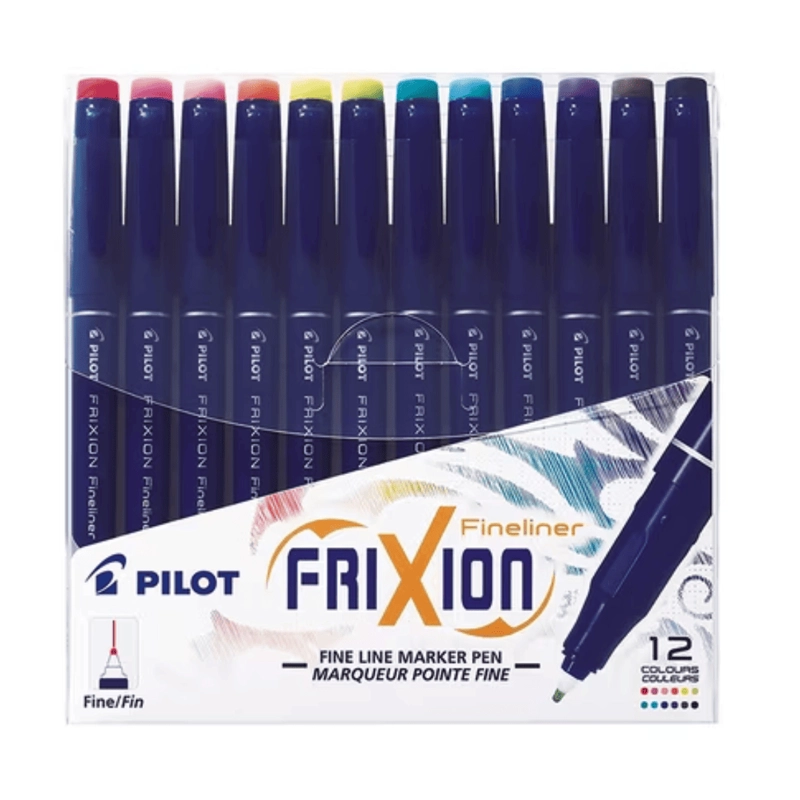 SET 12 MARCADORES FIXION FINELINER PILOT - 1