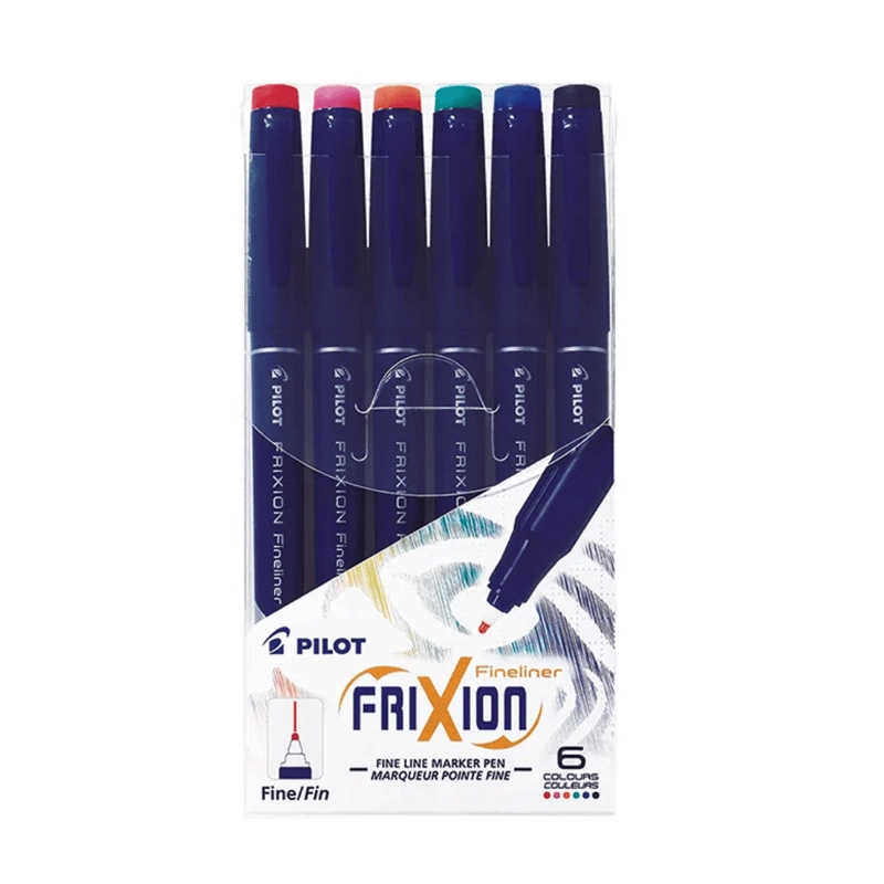 SET 6 MARCADORES FIXION FINELINER PILOT - 1