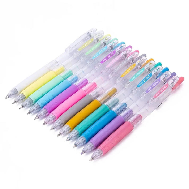 SET 12 LAPICES TINTA GEL 0.7MM POP LOL COLORES SUNSHINE PILOT - 2