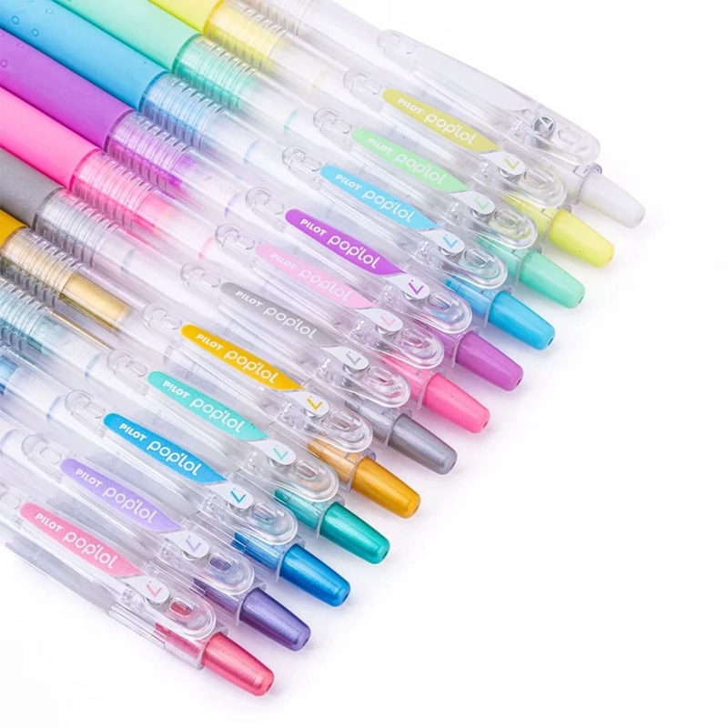SET 12 LAPICES TINTA GEL 0.7MM POP LOL COLORES SUNSHINE PILOT - 3