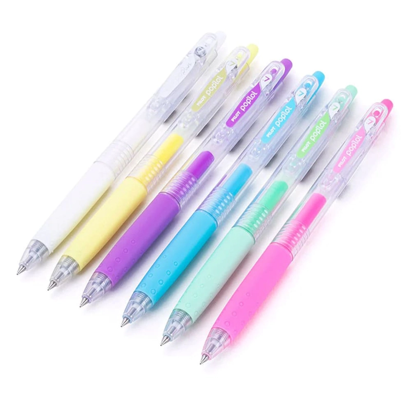 SET 6 LAPICES TINTA GEL PASTELES 0.7MM POP LOL LOVER PILOT - 2