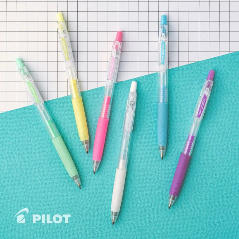 SET 6 LAPICES TINTA GEL PASTELES 0.7MM POP LOL LOVER PILOT - 4