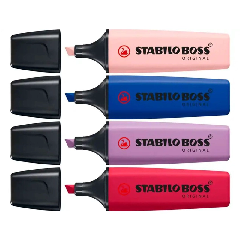 SET 4 DESTACADORES STABILO BOSS ORIGINAL NATURECOLORS WILDFLOWER EDITION - 2