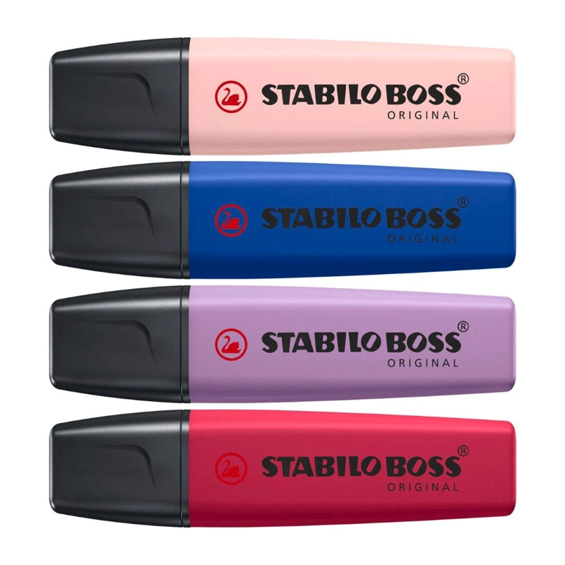SET 4 DESTACADORES STABILO BOSS ORIGINAL NATURECOLORS WILDFLOWER EDITION - 3