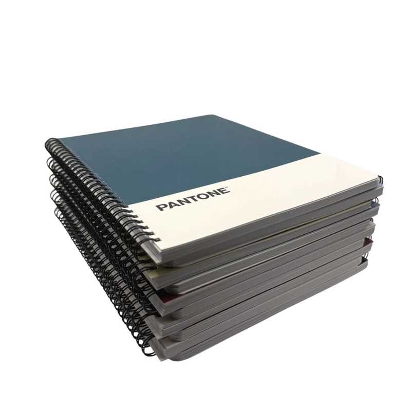 SET 10 CUADERNOS UNIVERSITARIOS 100 HOJAS CUADRICULADAS 7MM NATURE COLOR PANTONE - 1