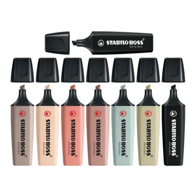 SET DE 8 DESTACADORES STABILO BOSS ORIGINAL NATURE COLORS - 2