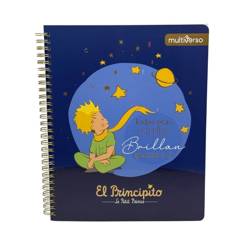 SET 10 CUADERNOS UNIVERSITARIOS 100 HOJAS CUADRICULADAS 7MM EL PRINCIPITO - 5