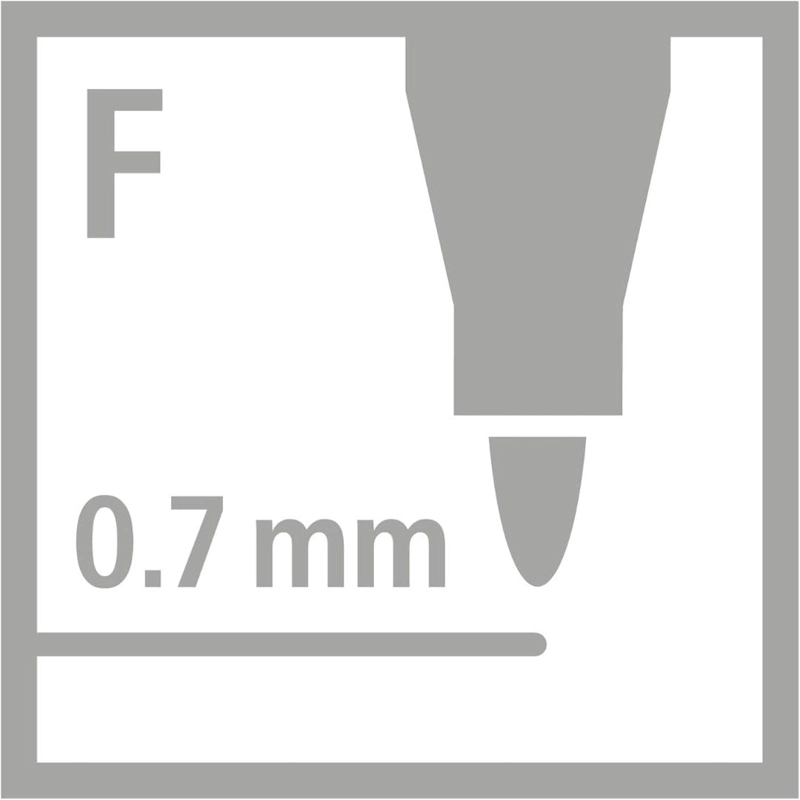 SET DE 12 MARCADORES 0.7MM STABILO TRIO A-Z - 6