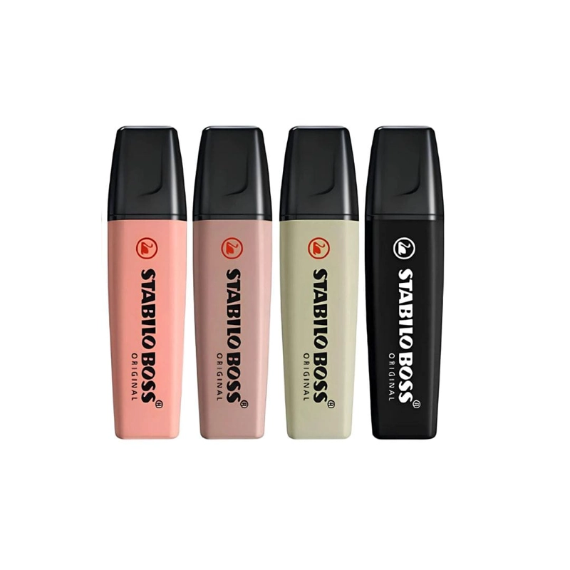 SET DE 4 DESTACADORES STABILO BOSS ORIGINAL NATURE COLORS - 2