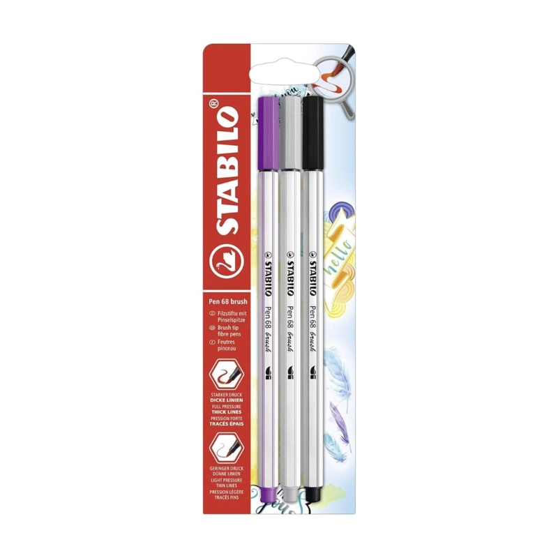 SET DE 3 STABILO PEN 68 BRUSH - 1