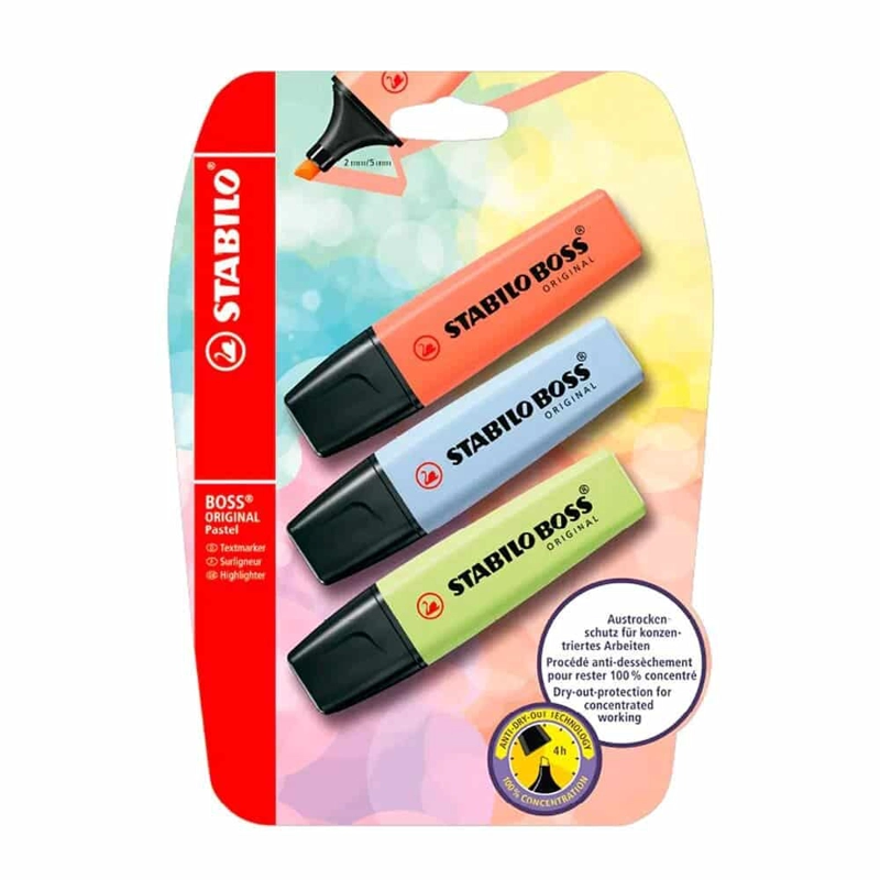 SET DE 3 DESTACADORES STABILO BOSS ORIGINAL PASTEL 2021 - 1