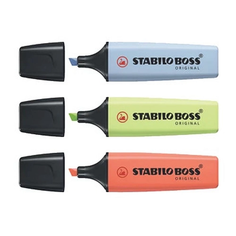 SET DE 3 DESTACADORES STABILO BOSS ORIGINAL PASTEL 2021 - 2