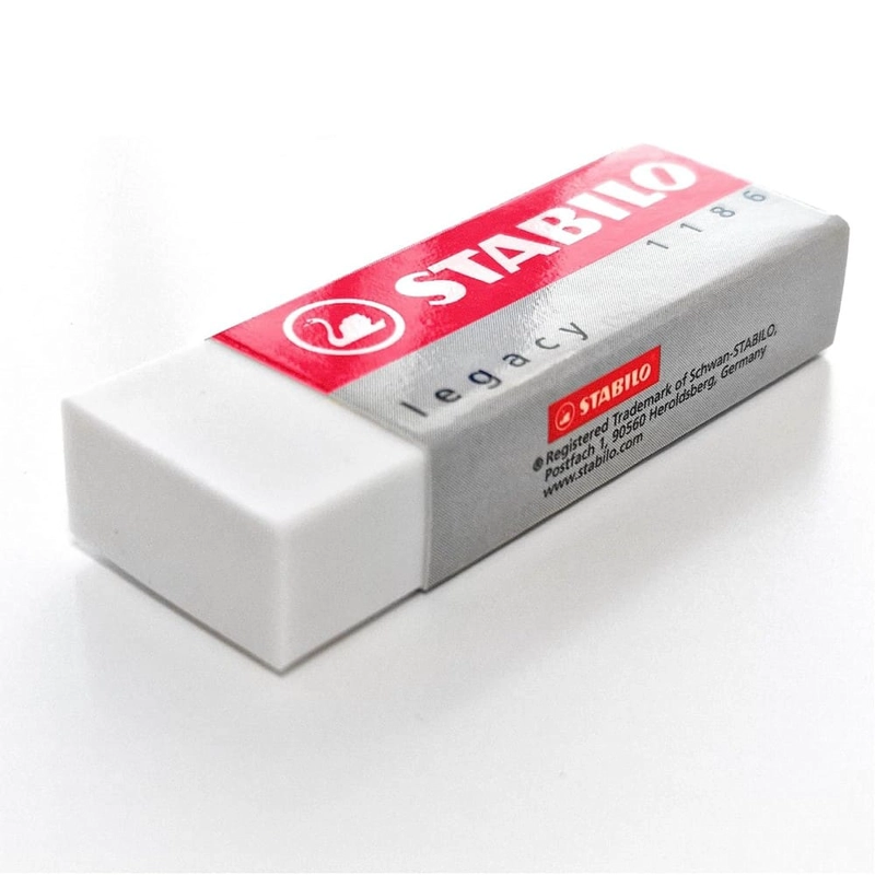 SET DE 2 GOMAS DE BORRAR ESTANDAR STABILO LEGACY 1186 - 2