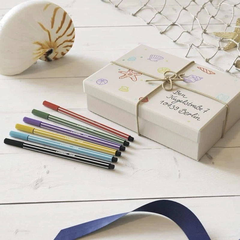 SET DE 20 MARCADORES STABILO PEN 68 ZEBRUI EN ESTUCHE TURQUESA - 6