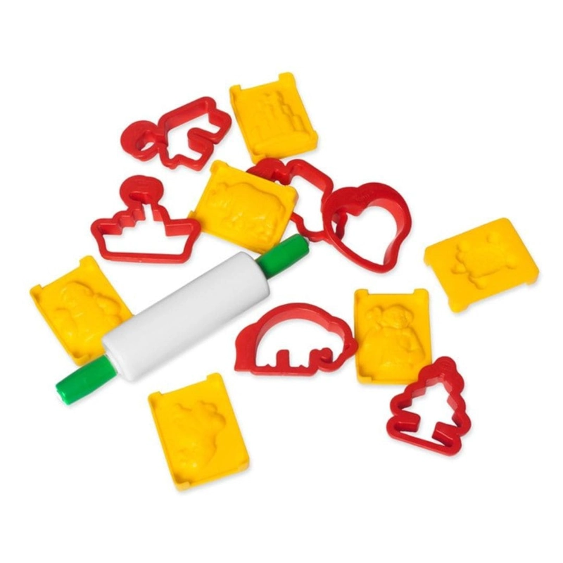 SET ACCESORIOS DE MODELADO 6 MOLDES + 6 MOLDES DE CORTE + RODILLO JOVI - 2