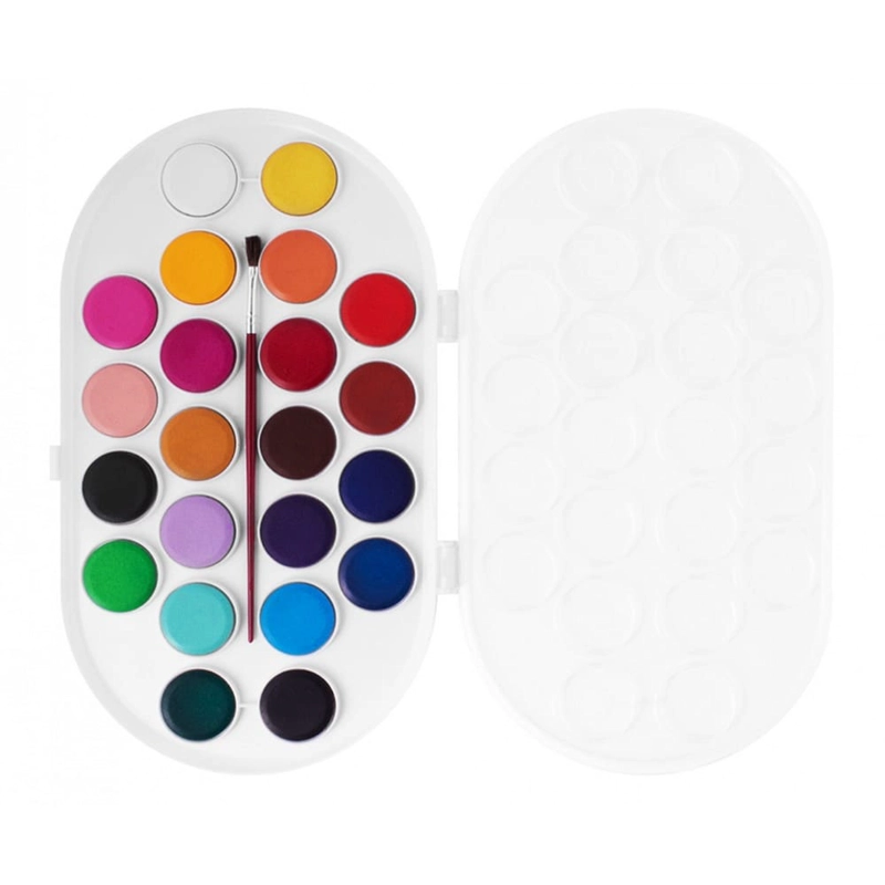 SET DE 22 ACUARELAS DE COLORES JOVI EN PASTILLAS 30MM + PINCEL - 5