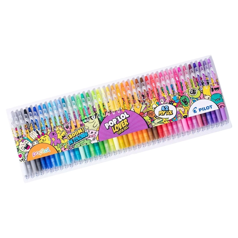 SET 42 LAPICES TINTA GEL 0.7MM POP LOL PILOT - 1