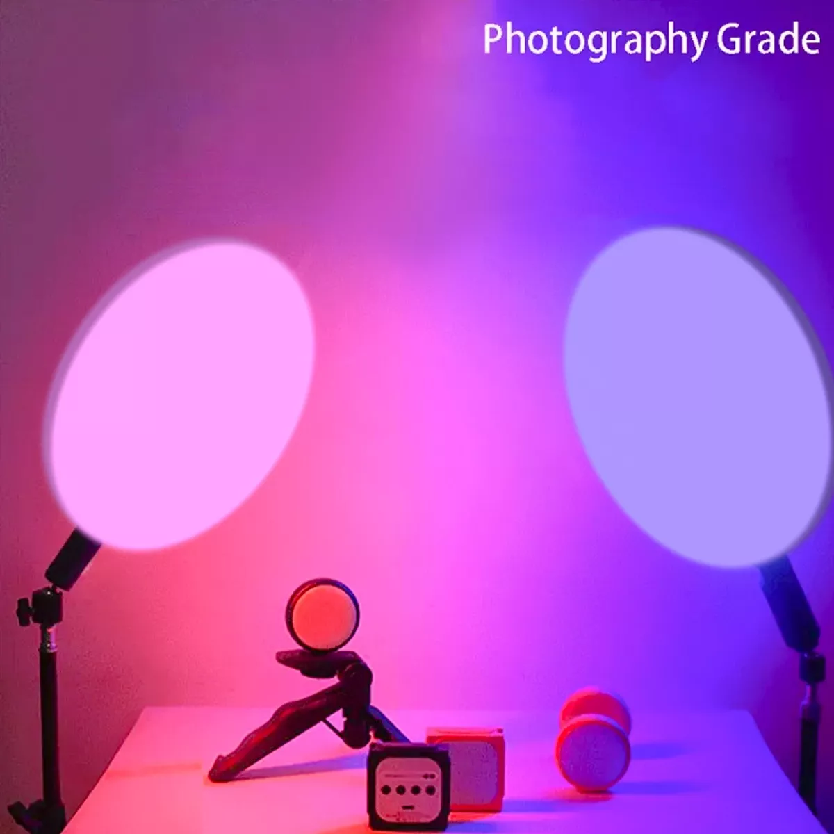 PANEL LUZ RGB ESTUDIO FOTOGRAFÍA VIDEO 44CM TRÍPODE CONTROL - 5