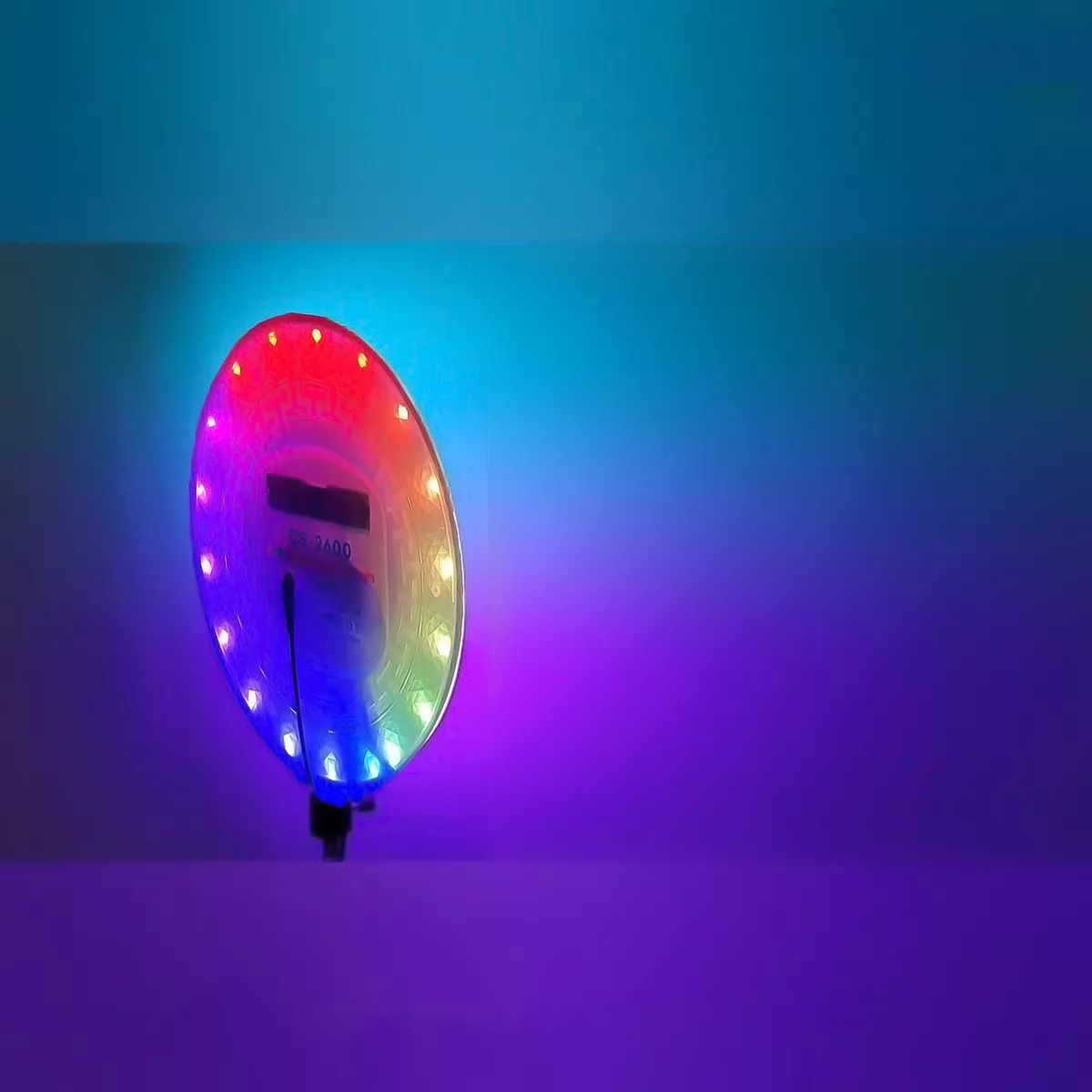 PANEL LUZ RGB ESTUDIO FOTOGRAFÍA VIDEO 22CM TRÍPODE CONTROL ESTRUCTURA TRANSPARENTE - 2