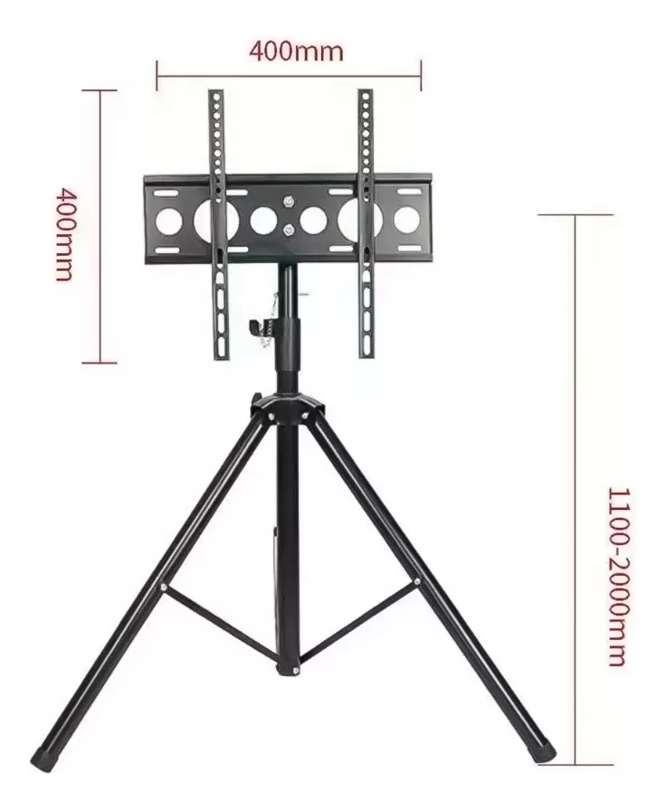 BASE TRÍPODE PEDESTAL TV 32 A 55 PULGADAS GIRATORIO 360° - 2