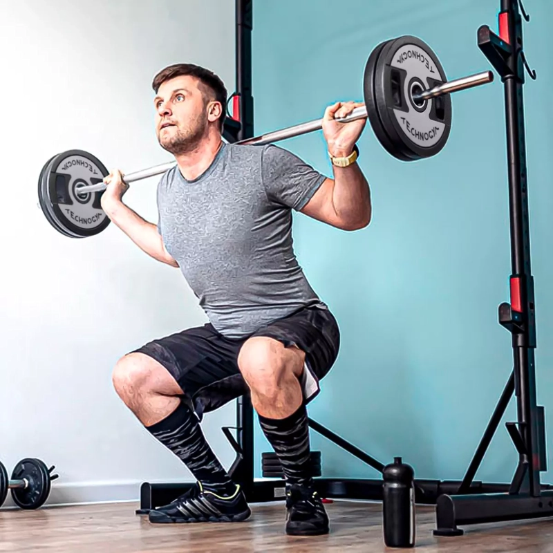 DISCO OLÍMPICO 25KG PARA PESAS BARRAS PROFESIONAL ENGOMADO - 5