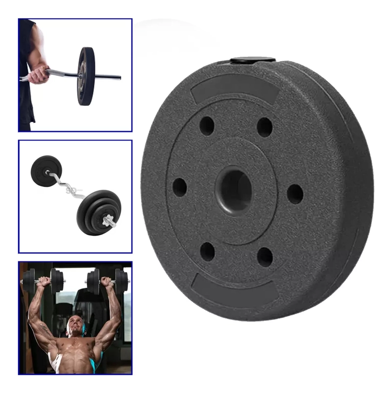DISCO PREOLÍMPICO 2.5KG PESAS PROFESIONAL POLIURETANO COLOR NEGRO - 1