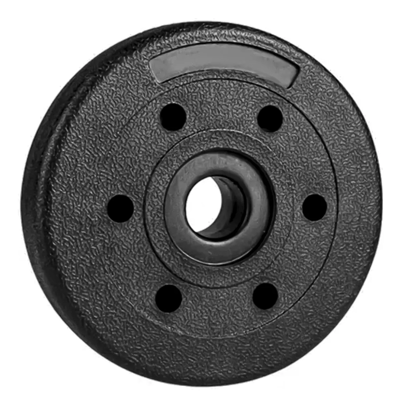 SET 2 DISCOS PREOLÍMPICO PARA PESAS 2.5KG C/U PVC BOOMFIT - 3
