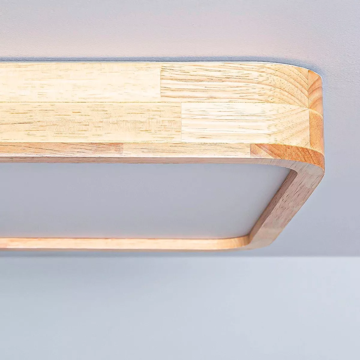 6 FOCO PLAFON LED CUADRADO SOBREPUESTO 36W LUZ FRIA MADERA - 5