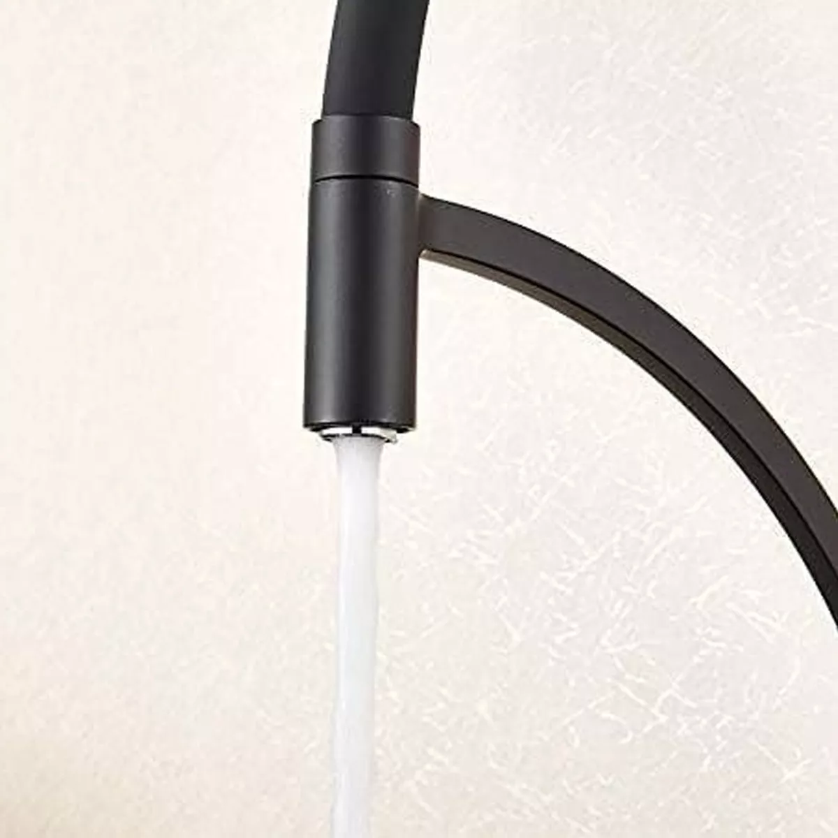 GRIFO LLAVE LAVAPLATOS DE LUJO MONOMANDO COCINA ACERO NEGRO ACABADO PREMIUM - 3