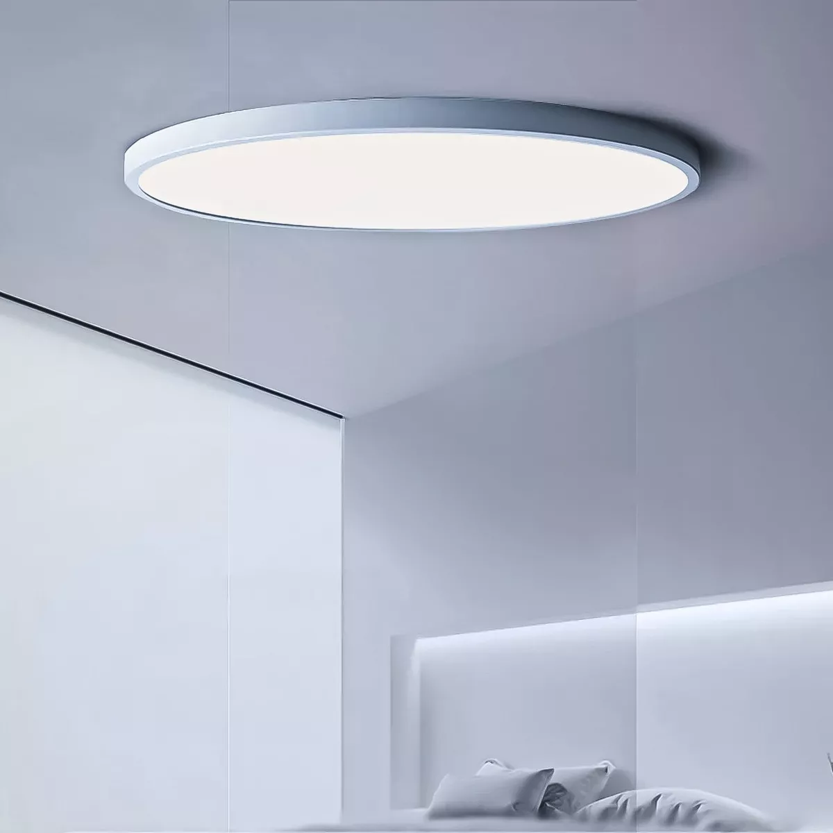 10 FOCO PLAFON LED REDONDO SOBREPUESTO 24W LUZ FRIA NIQUEL - 3