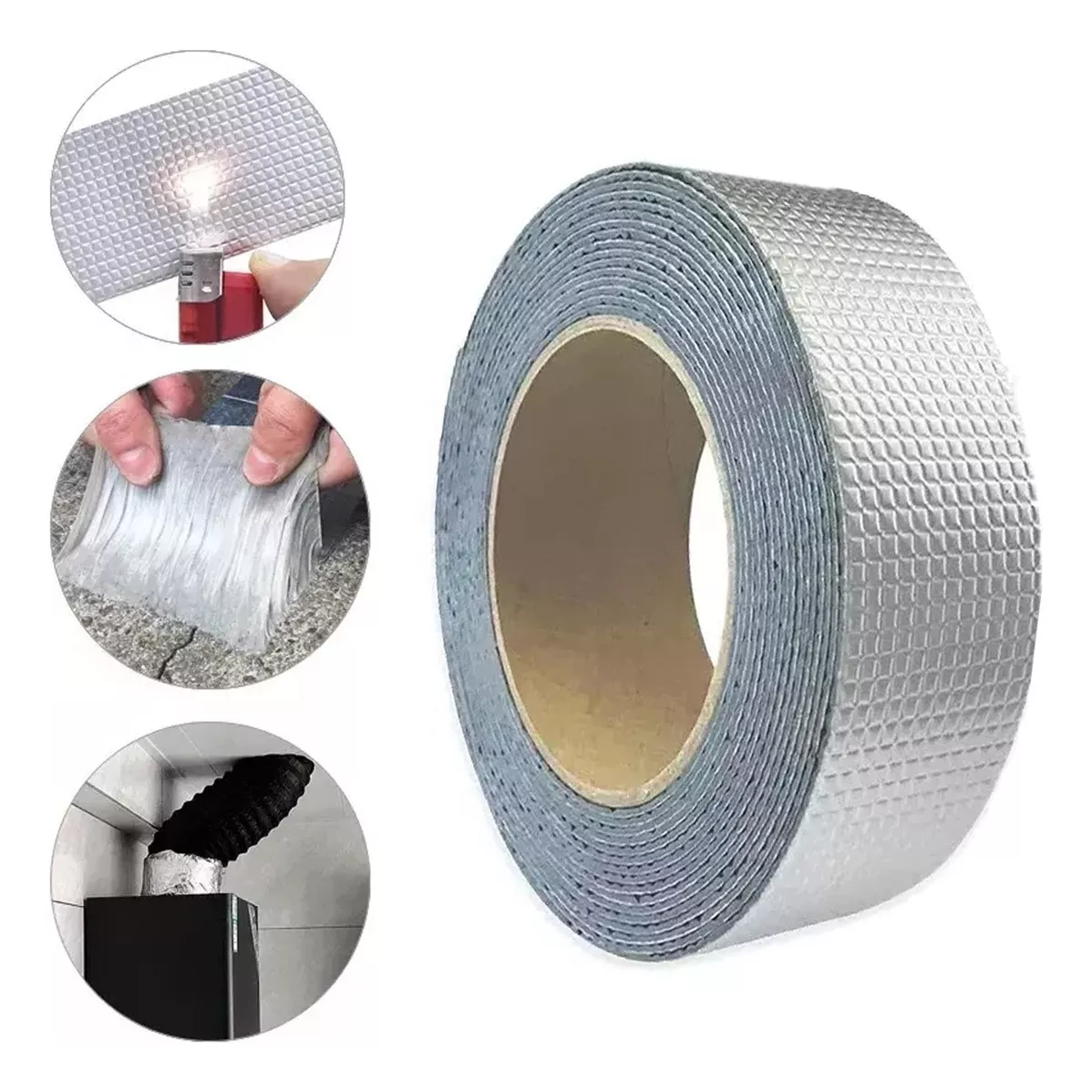 CINTA SELLADORA BUTILO IMPERMEABLE TECHO GOTERA 10MTS X 50MM - 1