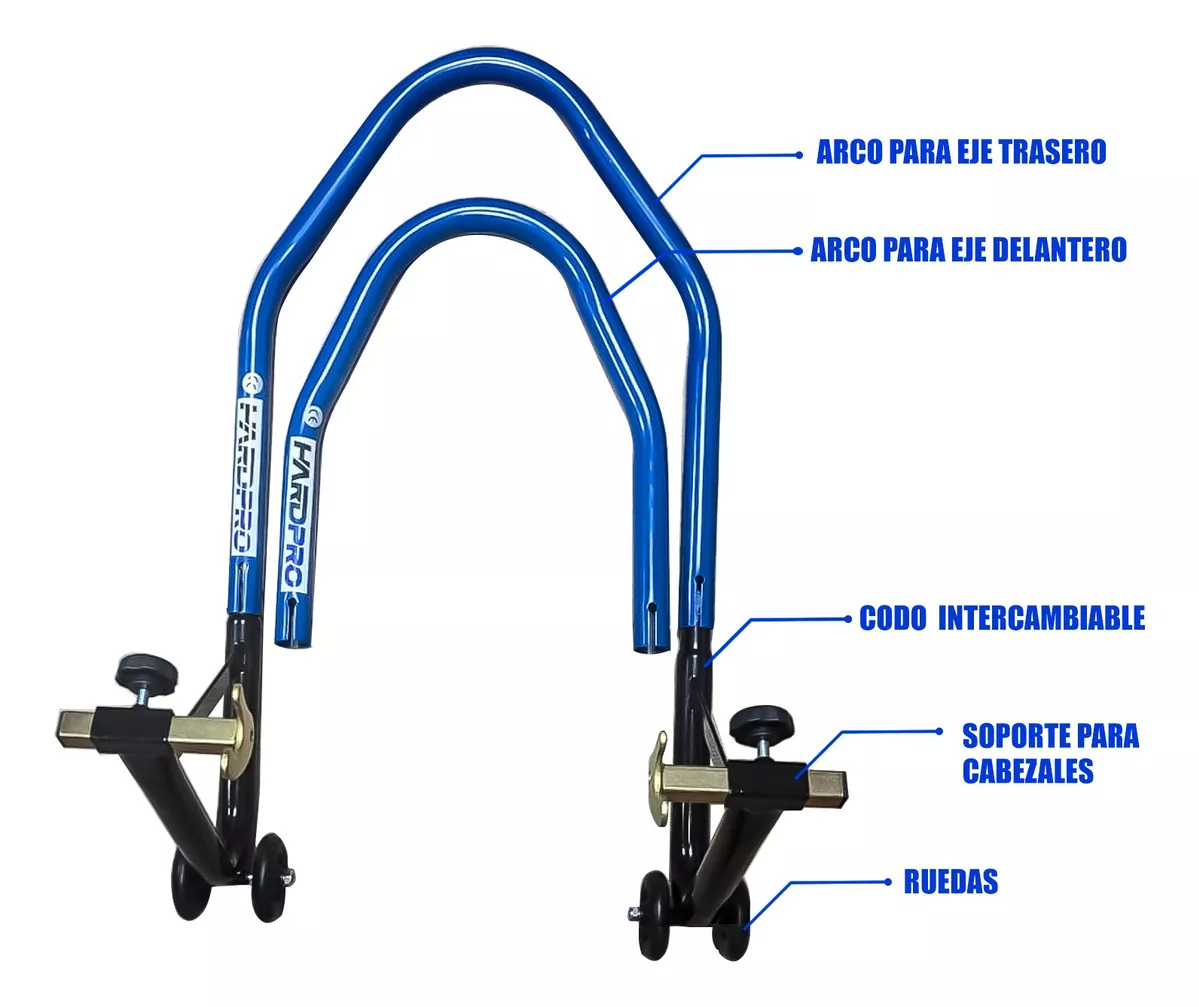 CABALLETE ELEVADOR PARA MOTO TRASERO Y DELANTERO HARDPRO - 5