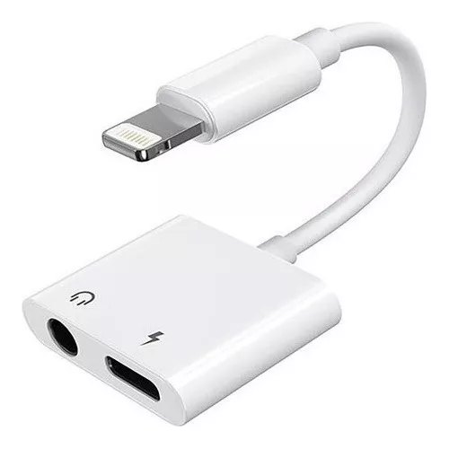 ADAPTADOR LIGHTNING A AUX Y LIGHTNING COMPATIBLE CON IPHONE - 1