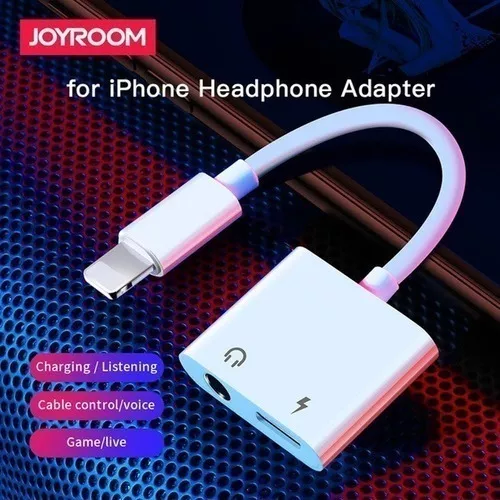 ADAPTADOR LIGHTNING A AUX Y LIGHTNING COMPATIBLE CON IPHONE - 5