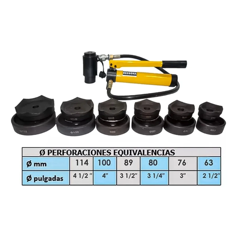 PERFORADOR DE TABLEROS ELECTRICOS 15TON KNOCK OUT SACABOCADO - 5