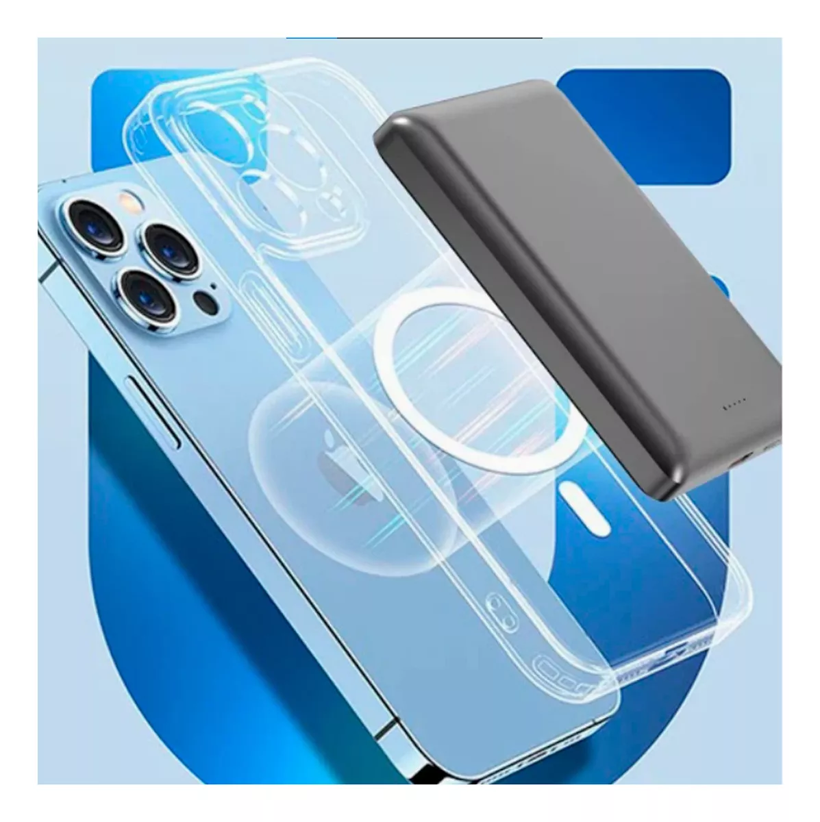 BATERIA PORTATIL DE 5000MAH POWERBANK MAGNETICO - 3