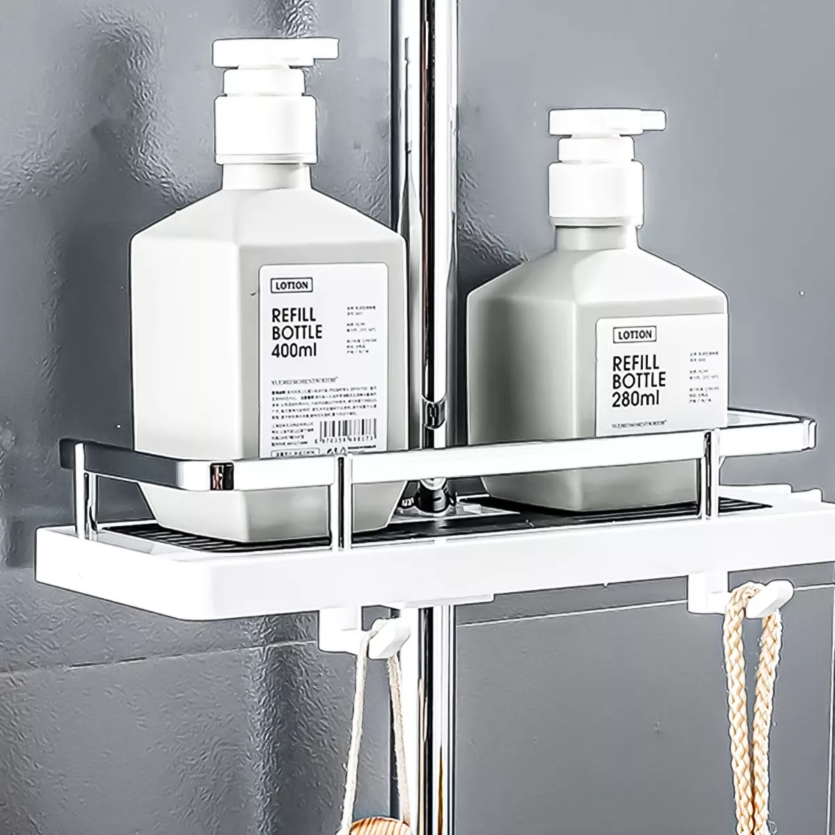 ORGANIZADOR DUCHA REPISA DE BAÑO ESTANTE SET MULTIUSO - 2