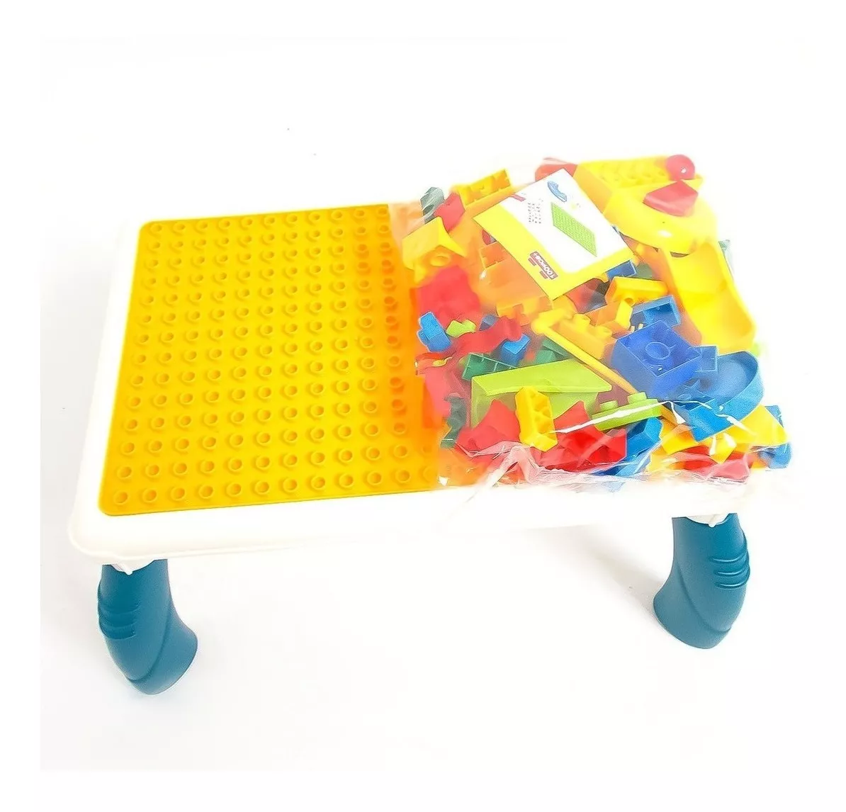 MESA DE BLOQUES CONSTRUCCION CON 106 PIEZAS - 4