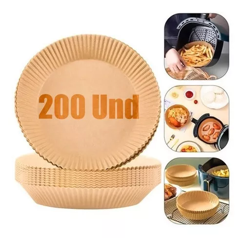 200PCS PAPEL PARA AIRFRYER FREIDORA AIRE FORRO - 1