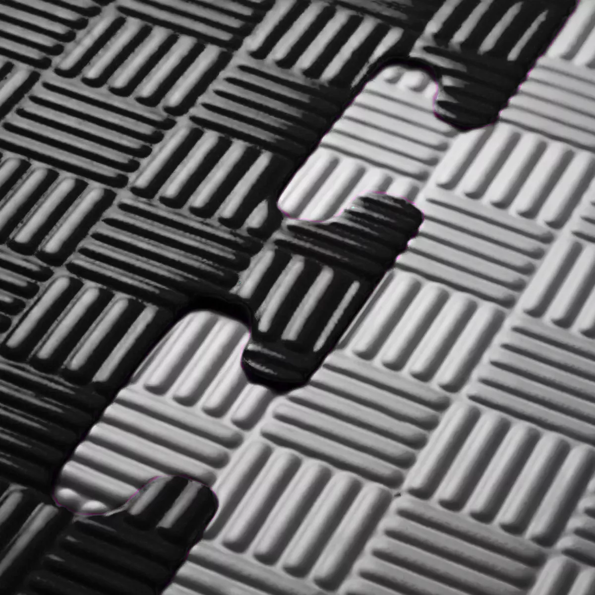 PACK 10 PLANCHA TATAMI 100CM X 100CM X 2.5CM GRIS Y NEGRO - 3