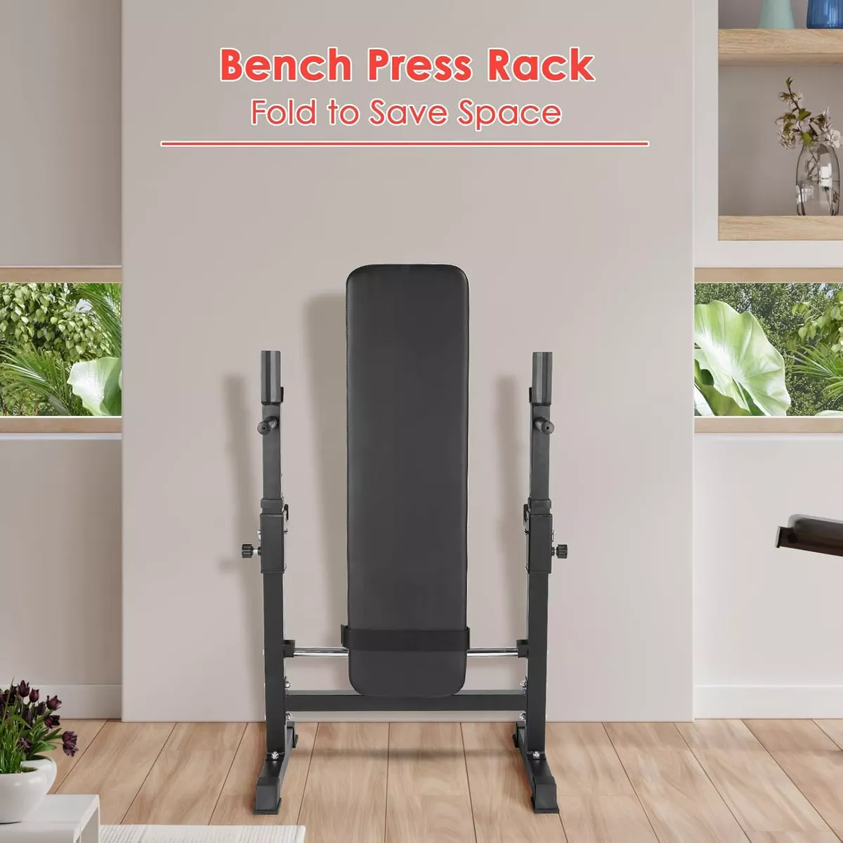 PRESS BANCA ABDOMINAL RECLINABLE RACK PESAS 5 NIVEL BOOMFIT - 5
