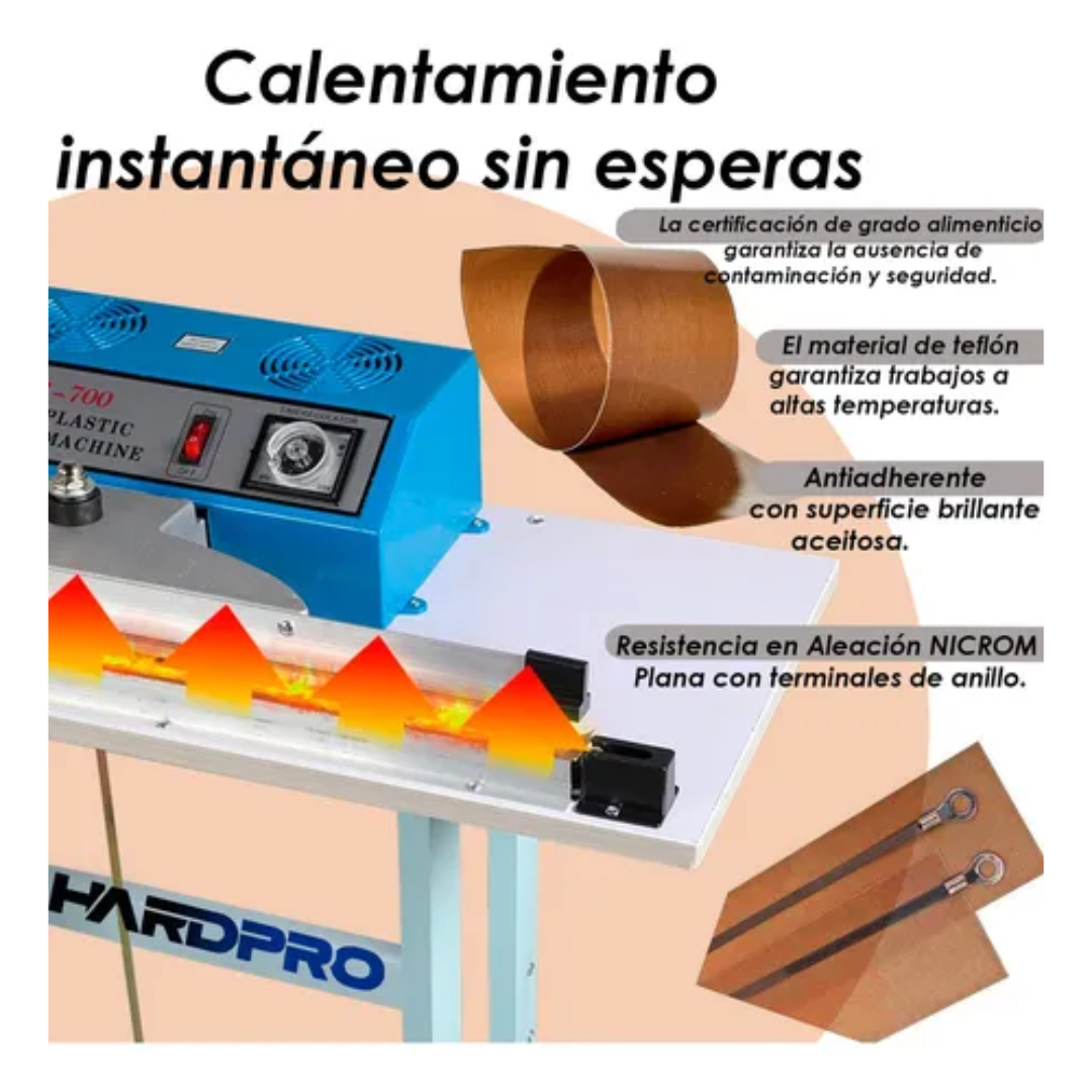 SELLADORA CORTADORA DE BOLSA DE 60CM CON PEDAL 600W - 5