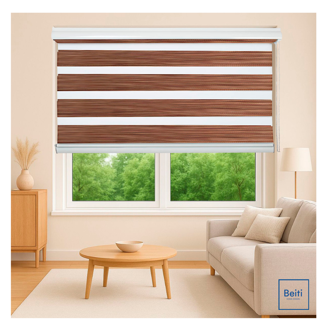CORTINA ROLLER JASPEADA DUO ZEBRA DIA NOCHE 100X200CM - 9