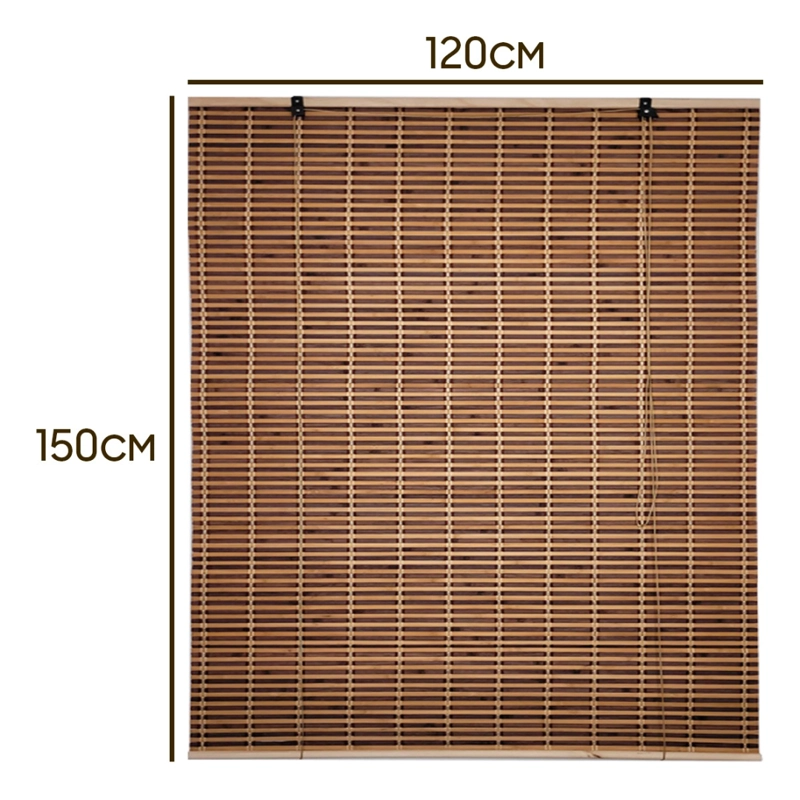 CORTINA BAMBU PERSIANA BICOLOR 120X150 ROLLER CON DISEÑOS - 3