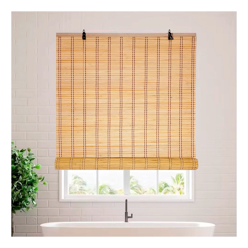 CORTINA PERSIANA BAMBU ROLLER UNICOLOR 90X150CM - 3
