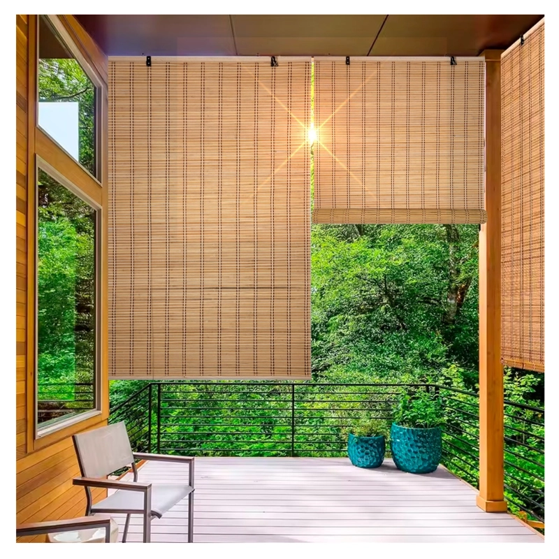 CORTINA PERSIANA BAMBU ROLLER UNICOLOR 90X150CM - 6
