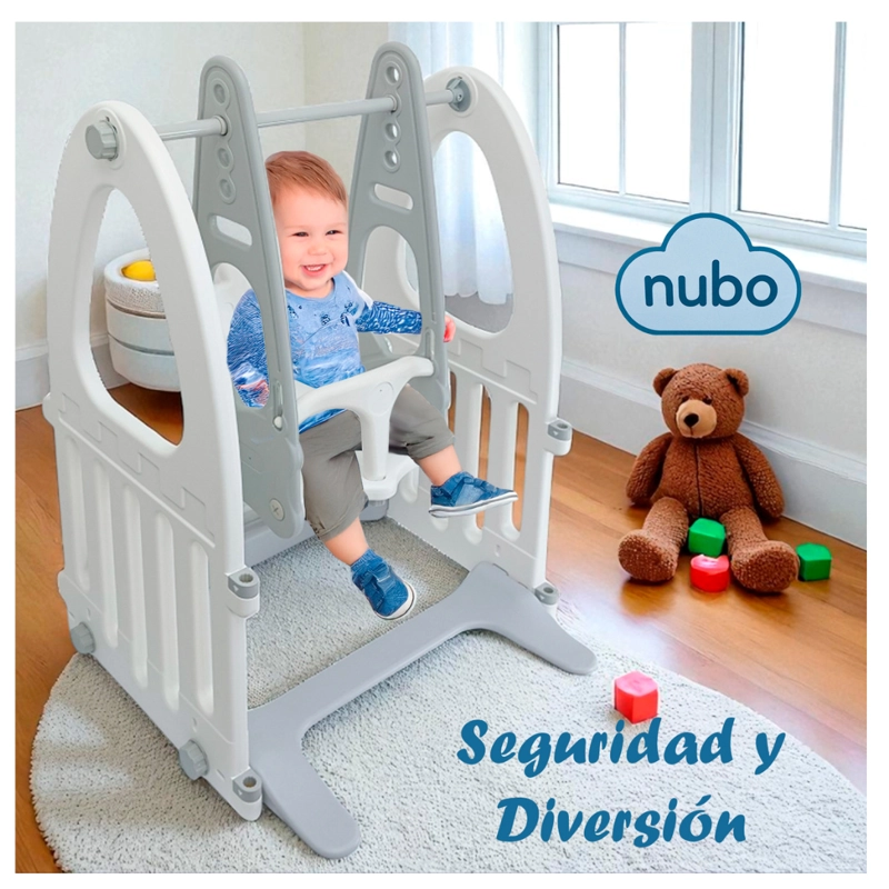 COLUMPIO BEBE AJUSTABLE DE 4 NIVELES ALTURA JUEGOS NIÑOS - 3