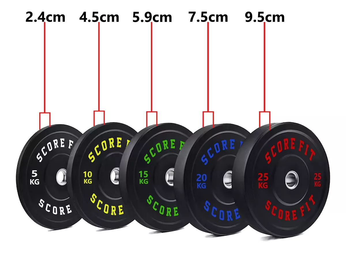 DISCO OLÍMPICO SCORE FIT ACERO INOXIDABLE 25 KG BUMPER - 3