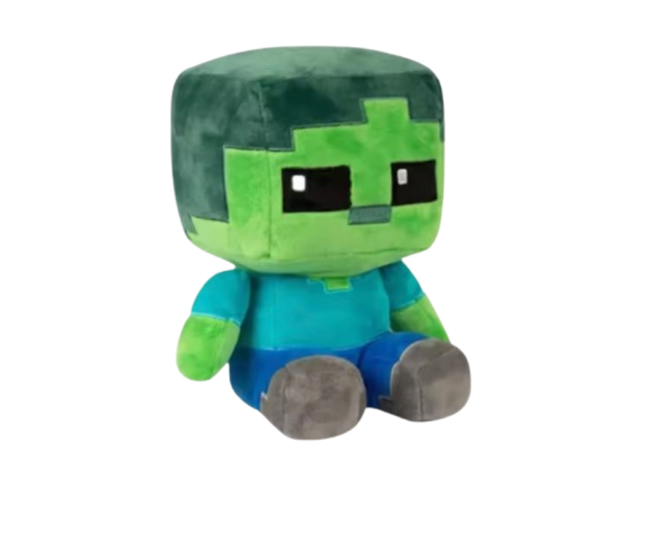 PELUCHE ZOMBIE CABEZON DE MINECRAFT - 1